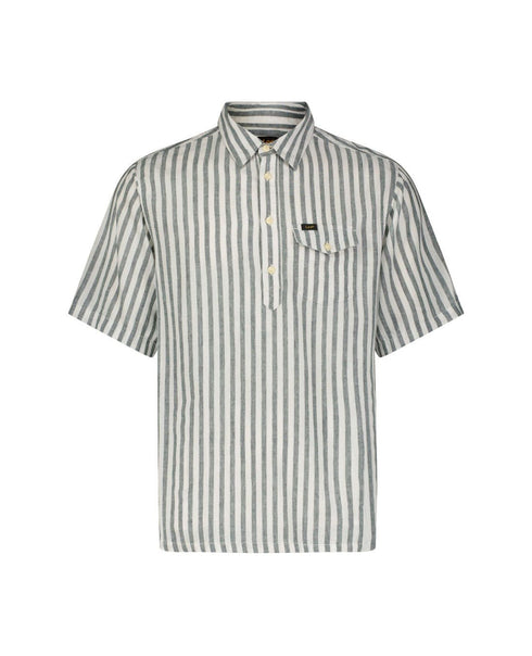 Lee Men's Popover Short Sleeve Shirt In Evergreen