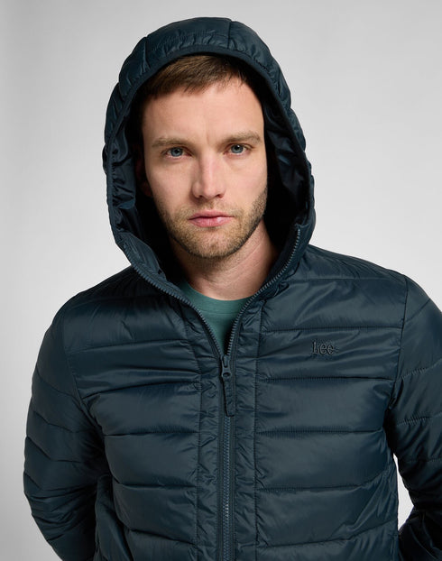 Lee Men's Puffer Jacket in Charcoal
