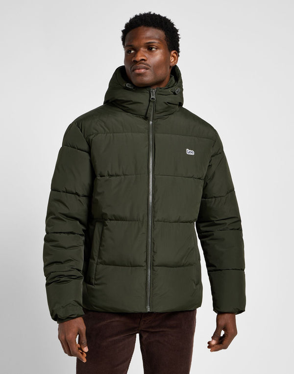 Lee Men's Puffer Jacket in Olive Night - Rodeo In