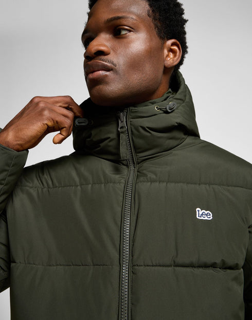 Lee Men's Puffer Jacket in Olive Night