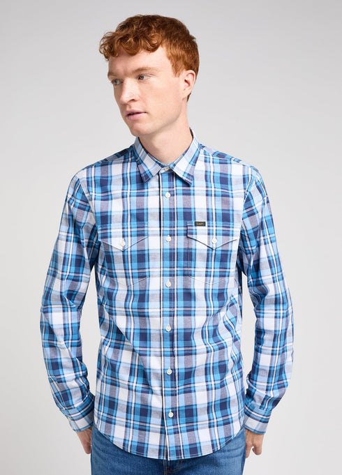 Lee Men's Regular Shirt in Atlantic Bright White - Rodeo In