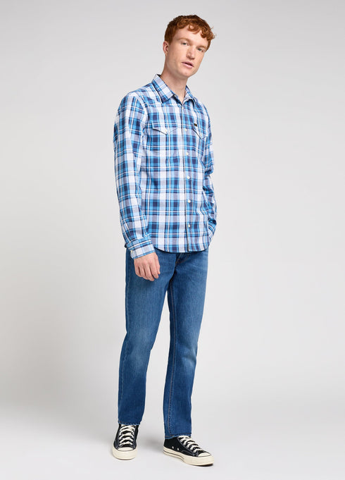 Lee Men's Regular Shirt in Atlantic Bright White - Rodeo In