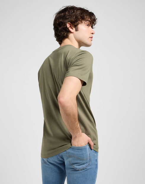 Lee Men's Regular T-Shirt in Woven Label Marcantile - Rodeo In