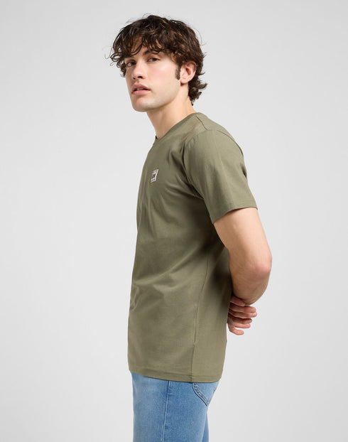 Lee Men's Regular T-Shirt in Woven Label Marcantile - Rodeo In