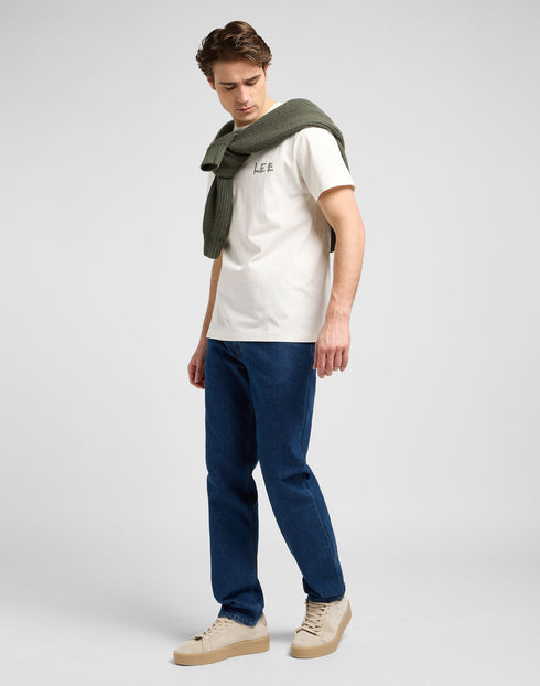 Lee Men's Relaxed Graphic T-Shirt in Ecru - Rodeo In