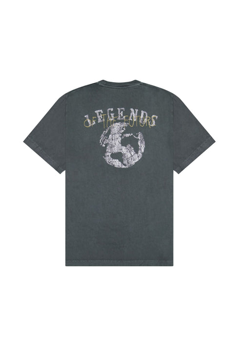 Lee Men's Relaxed Graphic T-Shirt in Washed Black - Rodeo In