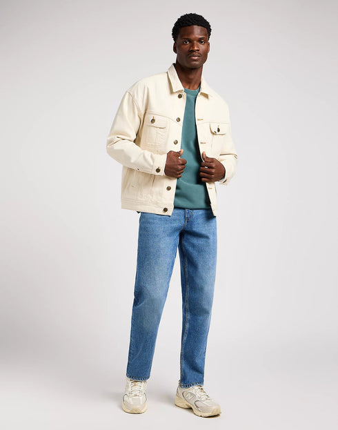 Lee Men's Relaxed Rider Jacket In Off White