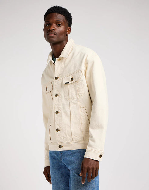 Lee Men's Relaxed Rider Jacket In Off White