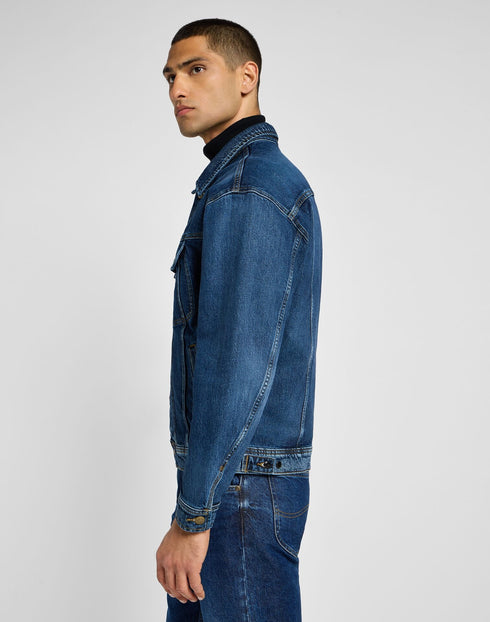 Lee Men's Relaxed Rider Jacket In Orchid Blue - Rodeo In