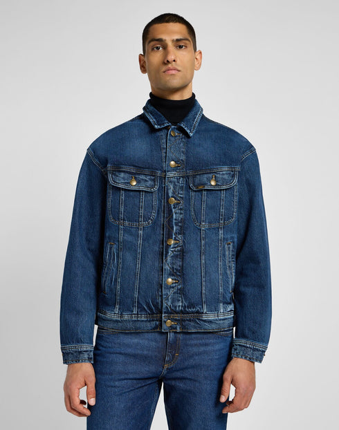 Lee Men's Relaxed Rider Jacket In Orchid Blue - Rodeo In