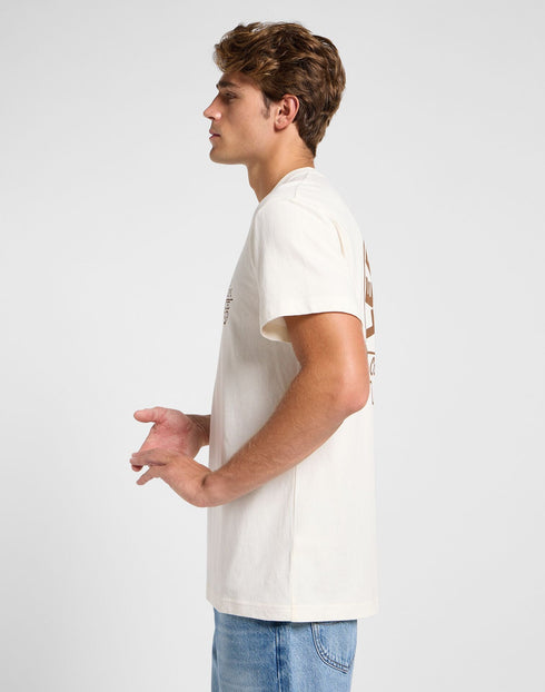 Lee Men's Relaxed T-Shirt in Ecru