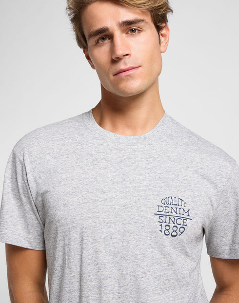 Lee Men's Relaxed T-Shirts In Grey Melee - Rodeo In