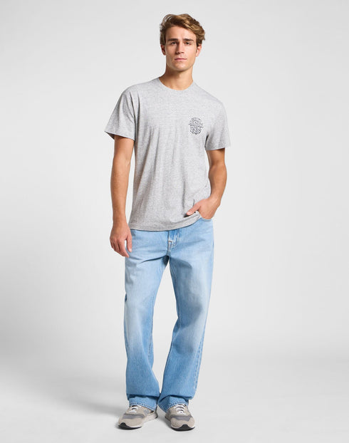 Lee Men's Relaxed T-Shirts In Grey Melee - Rodeo In