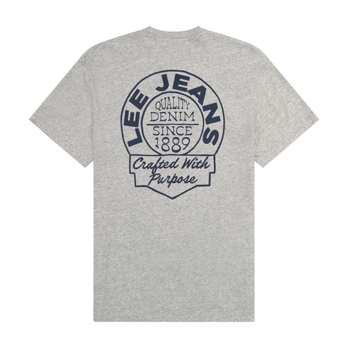Lee Men's Relaxed T-Shirts In Grey Melee