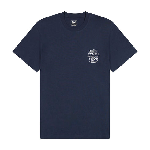 Lee Men's Relaxed T-Shirts In Mood Indigo - Rodeo In