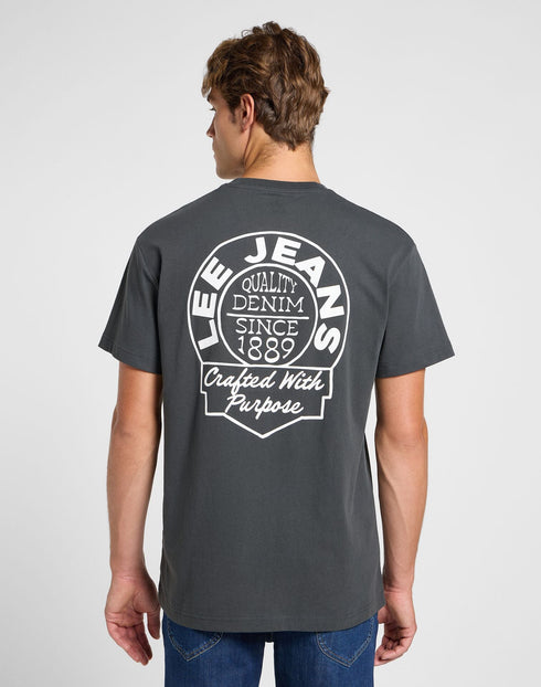 Lee Men's Relaxed T-Shirts In Washed Black