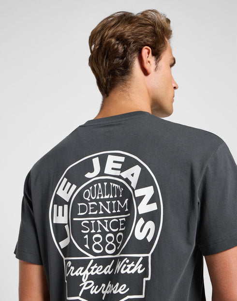 Lee Men's Relaxed T-Shirts In Washed Black