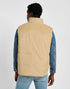 Lee Men's Reversible Western Puffer Vest In Sand