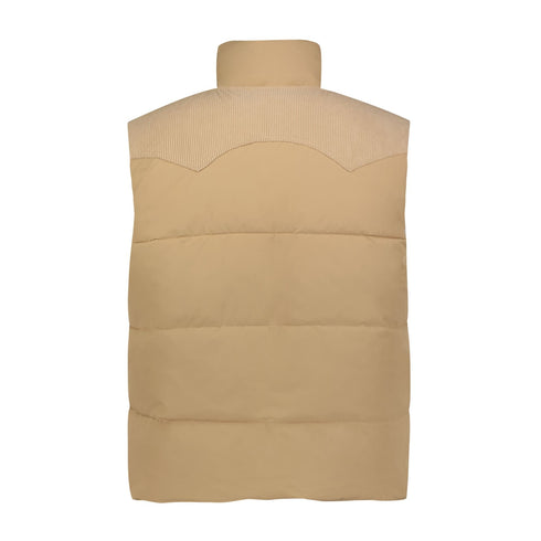 Lee Men's Reversible Western Puffer Vest In Sand