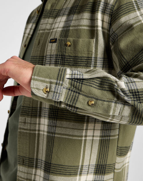 Lee Men's Riveted Shirt In Mercantile Green