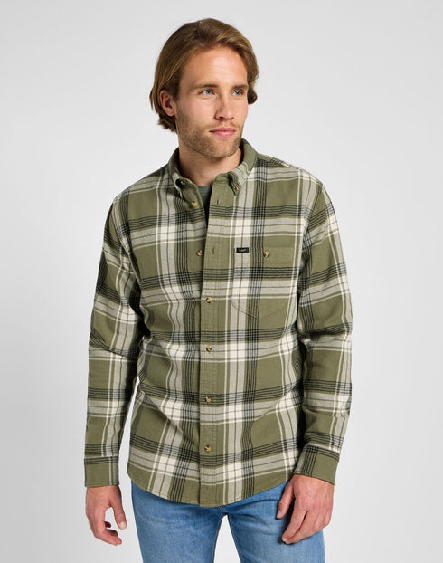 Lee Men's Riveted Shirt In Mercantile Green
