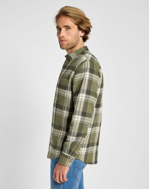 Lee Men's Riveted Shirt In Mercantile Green