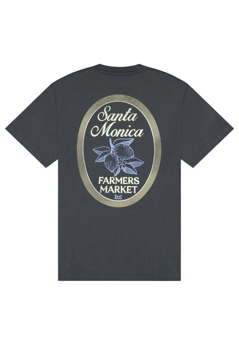 Lee Men's Santa Monica T-Shirt In Washed Black - Rodeo In