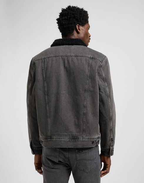 Lee Men's Sherpa Jacket In deep Obsidian