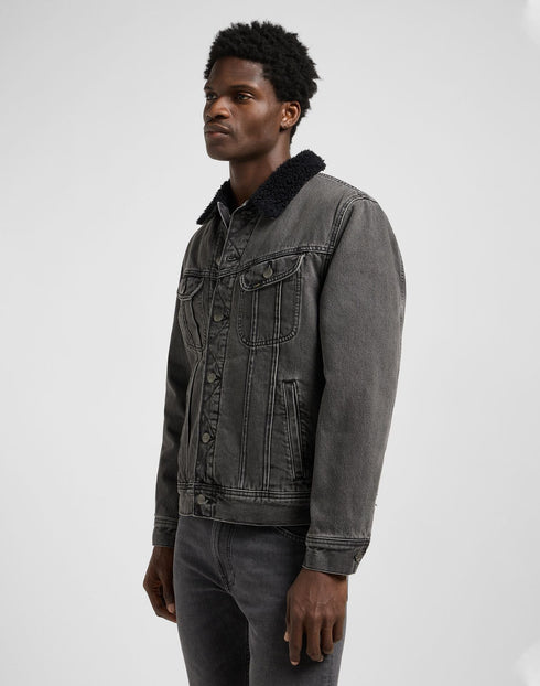 Lee Men's Sherpa Jacket In deep Obsidian