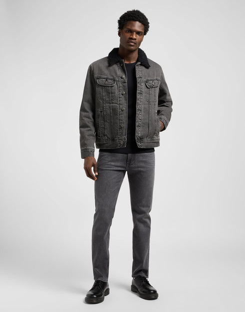 Lee Men's Sherpa Jacket In deep Obsidian