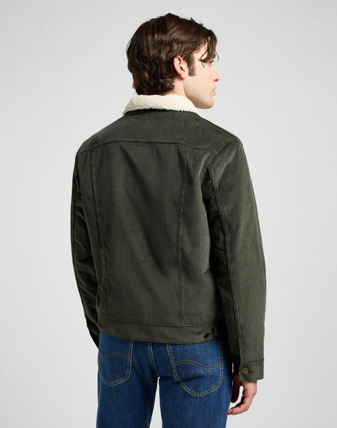 Lee Men's Sherpa Jacket In Frontier Olive