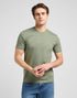 Lee Men's Short Sleeve Patch Logo T-Shirt In Olive Stone - Rodeo In