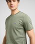 Lee Men's Short Sleeve Patch Logo T-Shirt In Olive Stone - Rodeo In