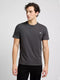 Lee Men's Short Sleeve Patch Logo T-Shirt In Washed Black - Rodeo In