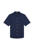 Lee Men's Short Sleeve Shirt In Rivet Navy - Rodeo In