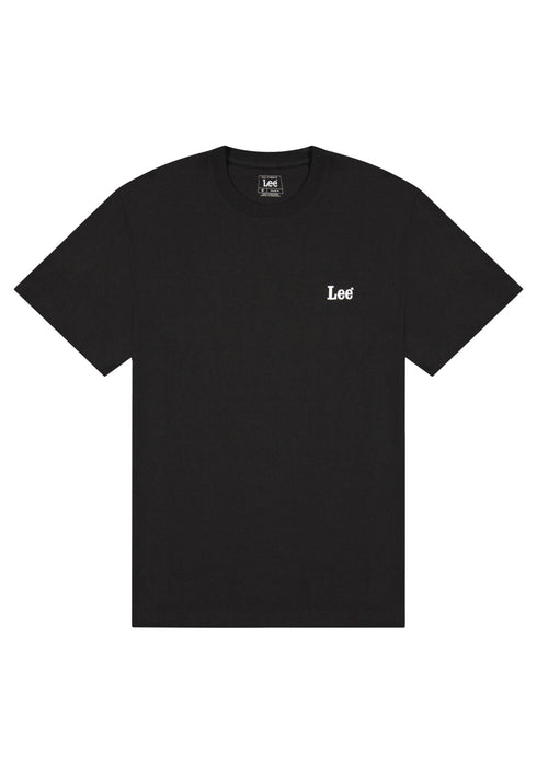 Lee Men's Short Sleeve Small Logo T-Shirt In Black - Rodeo In