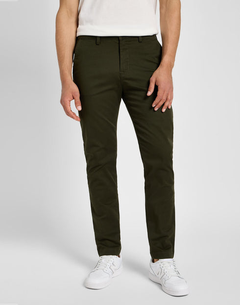 Lee Men's Slim Chino Pants In Olive Night