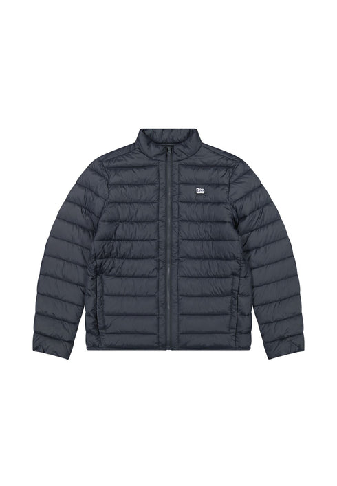 Lee Men's Stand Collar Puffer Jacket In Black - Rodeo In