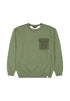 Lee Men's Utility Crew Sweatshirt In Oak Moss