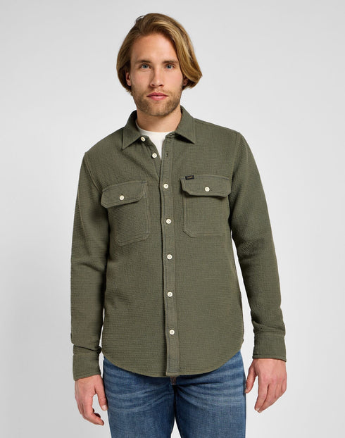 Lee Men's Utility Shirt In Mercantile Green