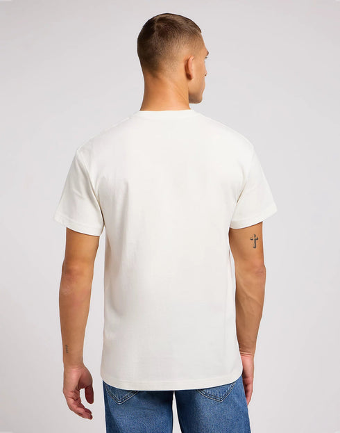 Lee Men's Varsity T-Shirt In Ecru - Rodeo In
