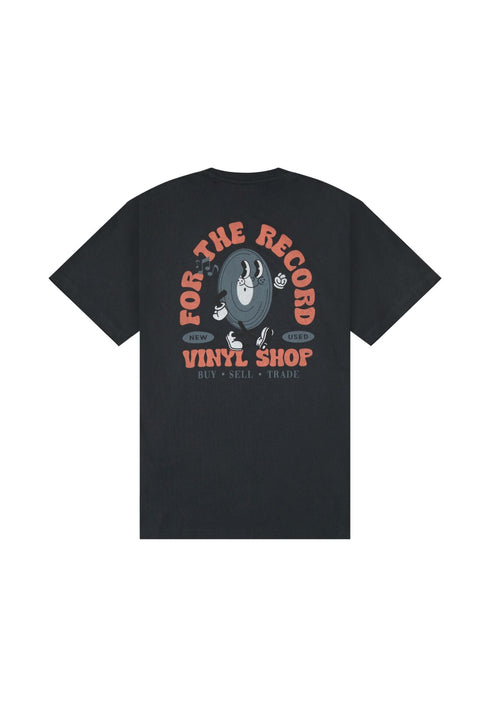 Lee Men's Vinyl T-Shirt In Washed Black - Rodeo In