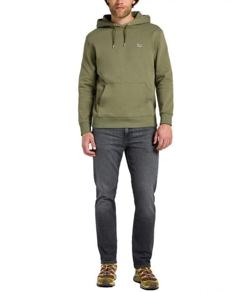 Lee Men's Wobbly Logo Hoodie In Mercantile Green