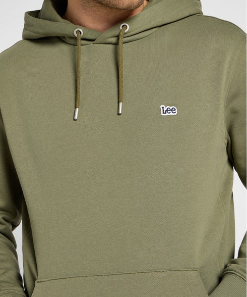 Lee Men's Wobbly Logo Hoodie In Mercantile Green