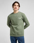 Lee Men's Wobbly Logo Sweatshirt In Olive Stone