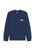 Lee Men's Wobbly Logo Sweatshirt In Rivet Navy