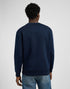 Lee Men's Wobbly Logo Sweatshirt In Rivet Navy