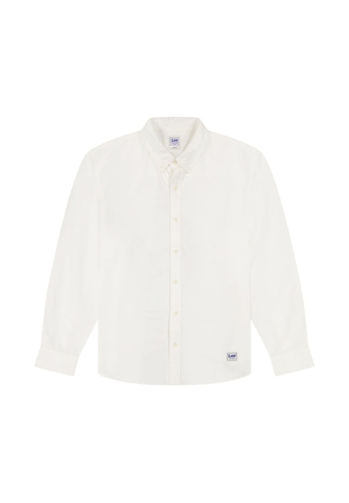 Lee Men's Work Wear Button Down Shirt In Bright White - Rodeo In