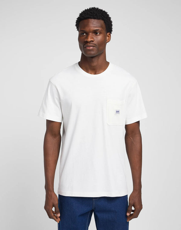 Lee Men's Work Wear Pocket T-Shirt In Ecru - Rodeo In