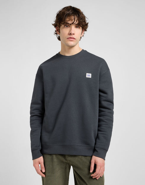 Lee Men's Work Wear Sweatshirt In Washed Black